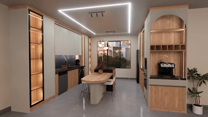 design kitchen cabinets as a cabinet maker with 3d and shop drawings