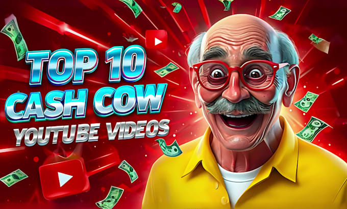 create top 10 faceless cash cow youtube videos for automation channel and shorts