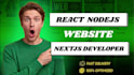 build a blazing fast nextjs clean react website and professional nodejs backend