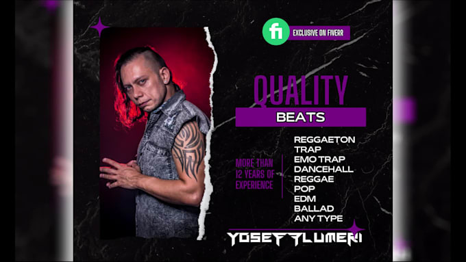 produce a custom beat of reggaeton, trap or any genre music
