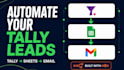 automate tally form leads to google sheets using n8n
