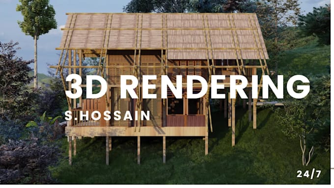 do architectural 3d exterior rendering and 3d modeling
