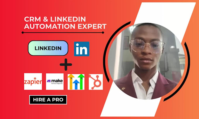 linkedin automation integrate leads to hubspot gohighlevel with zapier make com