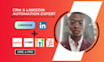 linkedin automation integrate leads to hubspot gohighlevel with zapier make com