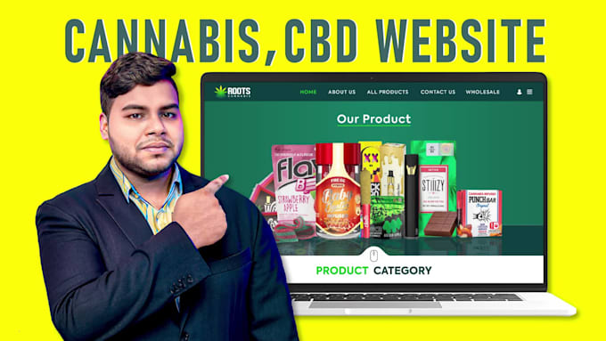 create premium cannabis, cbd, weed, hemp ecommerce website