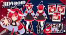 create 3d character for 3d vtuber, vrchat, rigging, 3d model, anime and 3d vroid