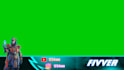 design gaming overlay for pubg fortnite with character