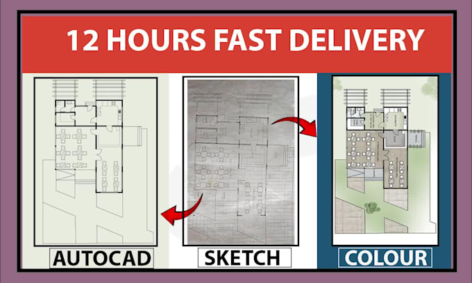 draw autocad 2d floor plan