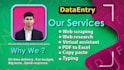 be your virtual assistant, data entry, web research, web scraping, PDF to excel