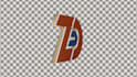 3d logo spinning with transparent background in gif format