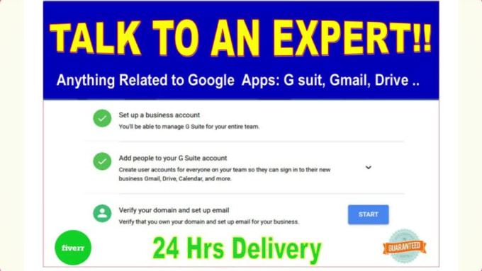 Hire a freelancer to setup google workspace, g suite, gmail, office365, stop spam