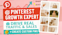 manage pinterest marketing create pins, boost traffic, sales