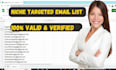 provide niche targeted bulk email list