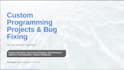 develop programming projects and fix coding issues in python, cpp, js, and PHP