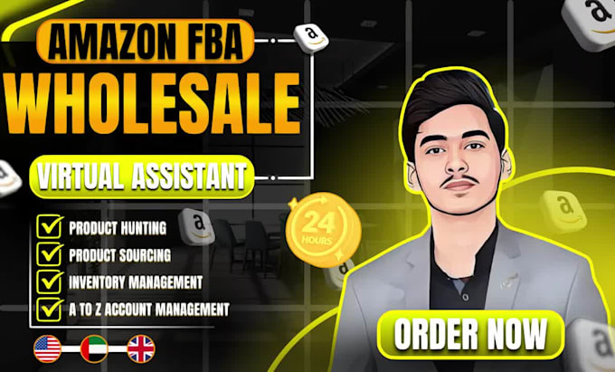 be your expert amazon fba wholesale virtual assistant, amazon VA