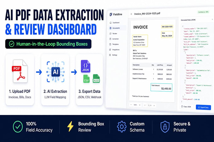 build a custom ai PDF data extraction tool with review UI