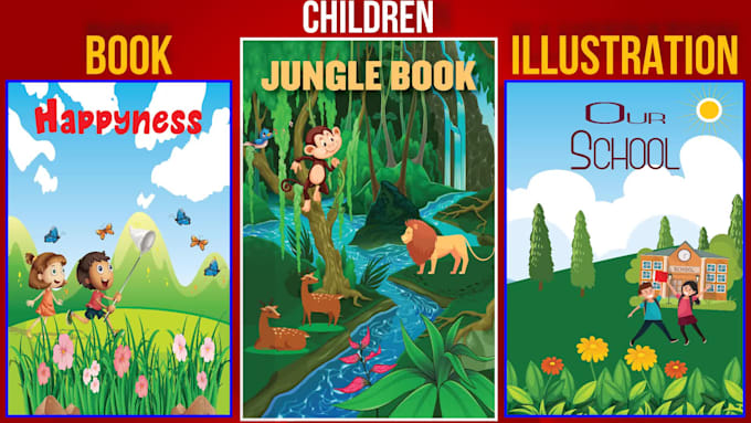 create children book illustrations or ebook illustration