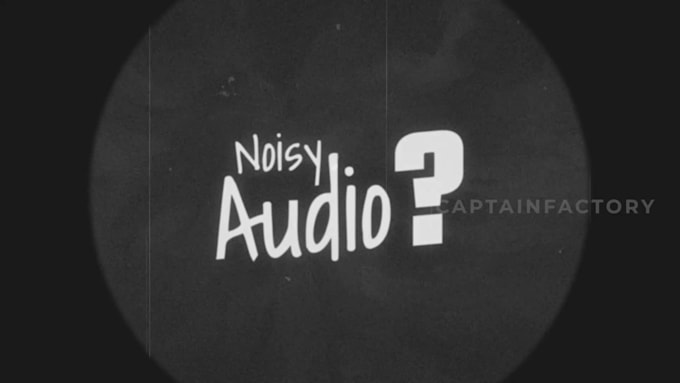 do audio repair, noise removal, audio clean up, echo removal, enhance audio,