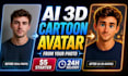 create a custom ai 3d cartoon avatar from your photo