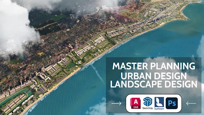 design 2d 3d urban planning, urban design, site plan, master plan, landscape