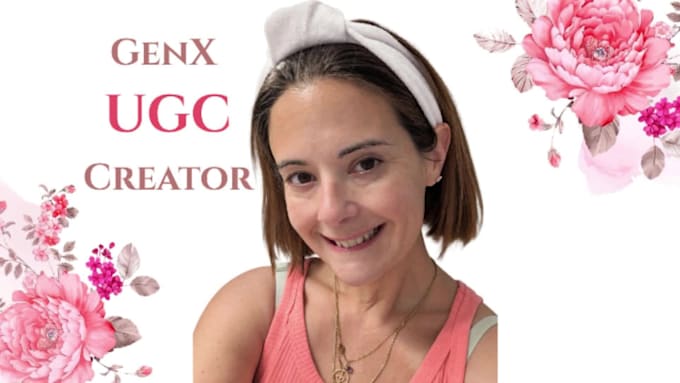 create natural, engaging genx female ugc for instagram, x, and tiktok