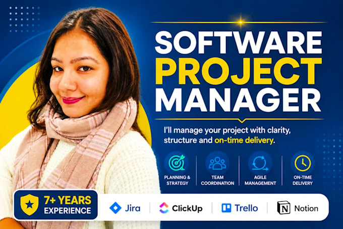 be your agile project manager for software or saas projects