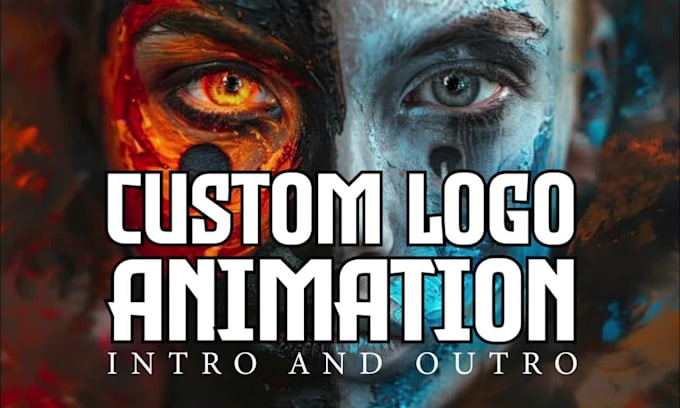 create 4k custom eye catchy logo animation intro and outro