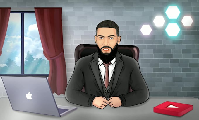 create a explainer character animation for your youtube channel