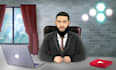 create a explainer character animation for your youtube channel