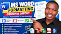 create, format, edit, proofread, redesign microsoft document