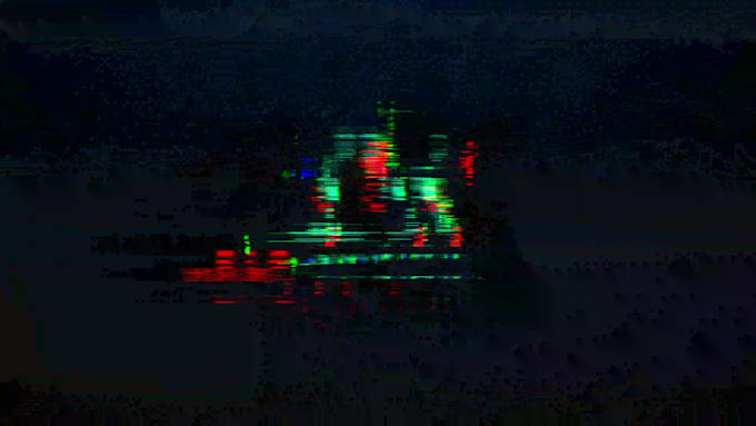 create short glitch logo reveal