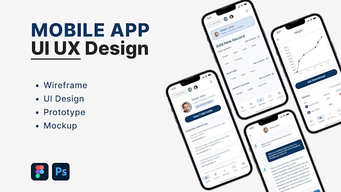 create UI UX design for your mobile app web app or dashboard