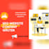 be your content writer for high quality website copywriting