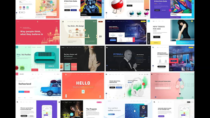 design website banners, cover banners, hero images