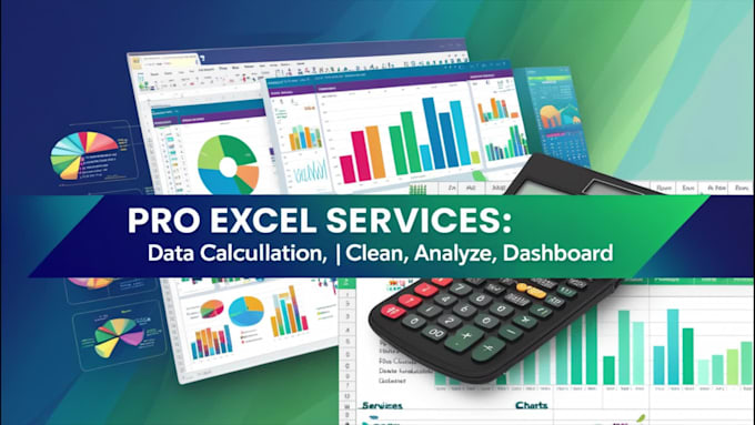 excel data calculation,cleaning,dashboard creation