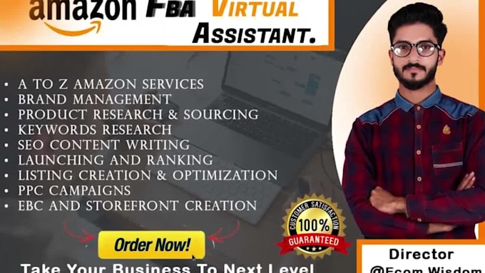 be your amazon virtual assistant, expert amazon fba virtual assistant