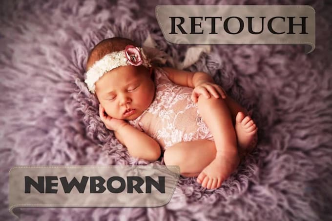 retouch newborn, baby, children photo