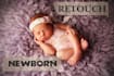 retouch newborn, baby, children photo