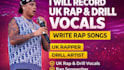 record uk rap drill vocals and write rap songs perfectly