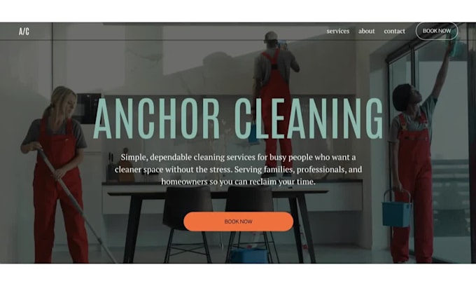 design a modern website for your home service business