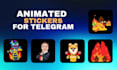 draw telegram animated crypto project stickers meme crypto sticker chat sticker