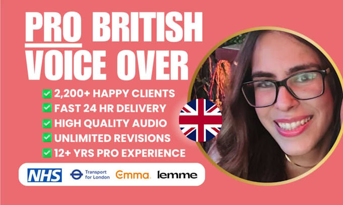 record a british female voice over