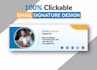 design professional and responsive clickable HTML email signature
