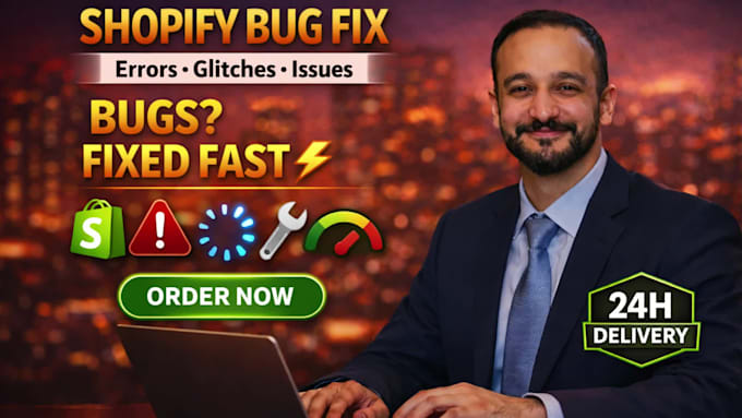 fix shopify bugs, shopify theme customization and shopify issues guru