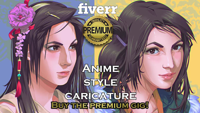 craft you an epic anime or manga avatar caricature or profile picture