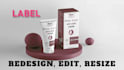 redesign, edit, update, and modify your label and packaging