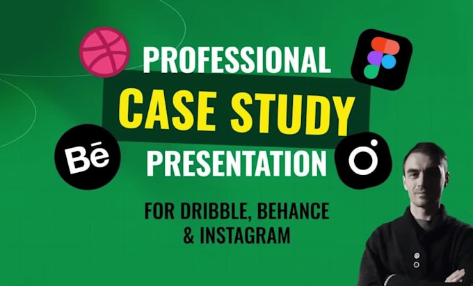 design a professional dribble or behance case study