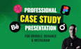 design a professional dribble or behance case study