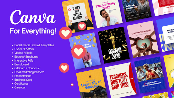 design anything in canva in 24 hrs