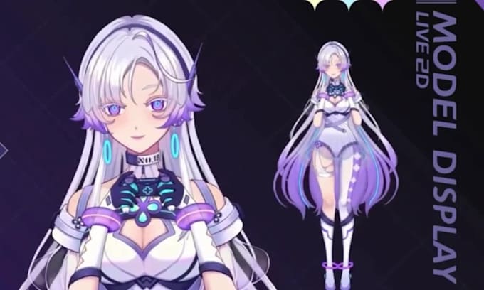 create vtuber rigging custom vtuber live 2d model anime streaming style vtuber